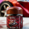 Big Chief Top G – THCA Flower Jar featuring the premium wood-grain lid packaging and 3.5g of frosty indoor-grown buds.